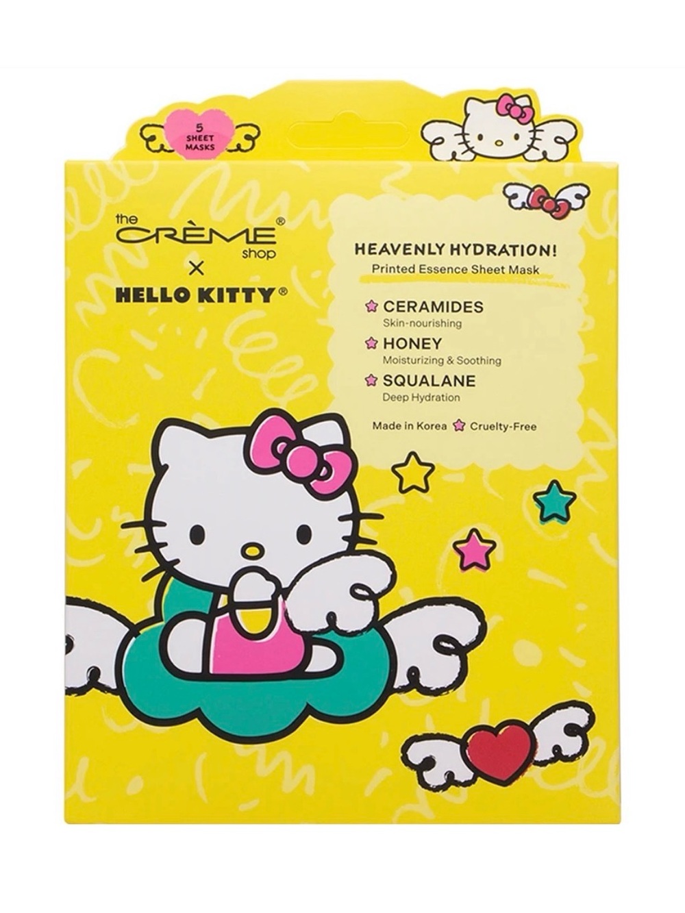 The Crème Shop x Hello Kitty Sanrio Heavenly Hydration Sheet Mask (5-Pack)
